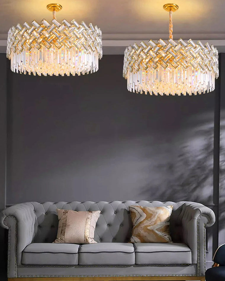 WOMO Hanging Lamps Round Crystal Shield-WM2190
