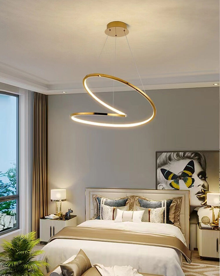 Lámpara de araña LED WOMO Swirl-WM2461