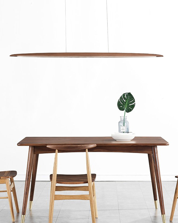 Lámpara colgante lineal LED de madera WOMO-WM2523