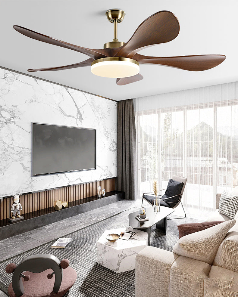 WOMO Mid Century Modern Ceiling Fans with Light - WM5173