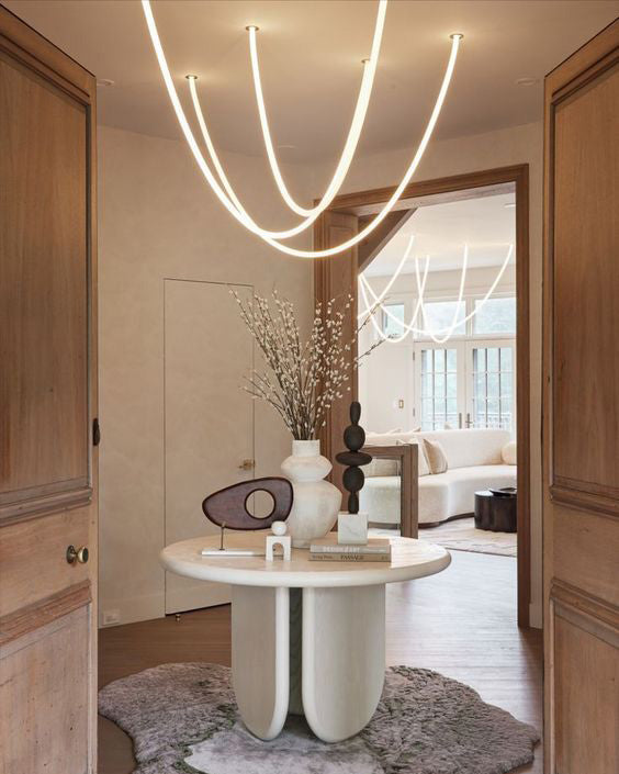 WOMO LED Pendant Lights with Rope - WM2312