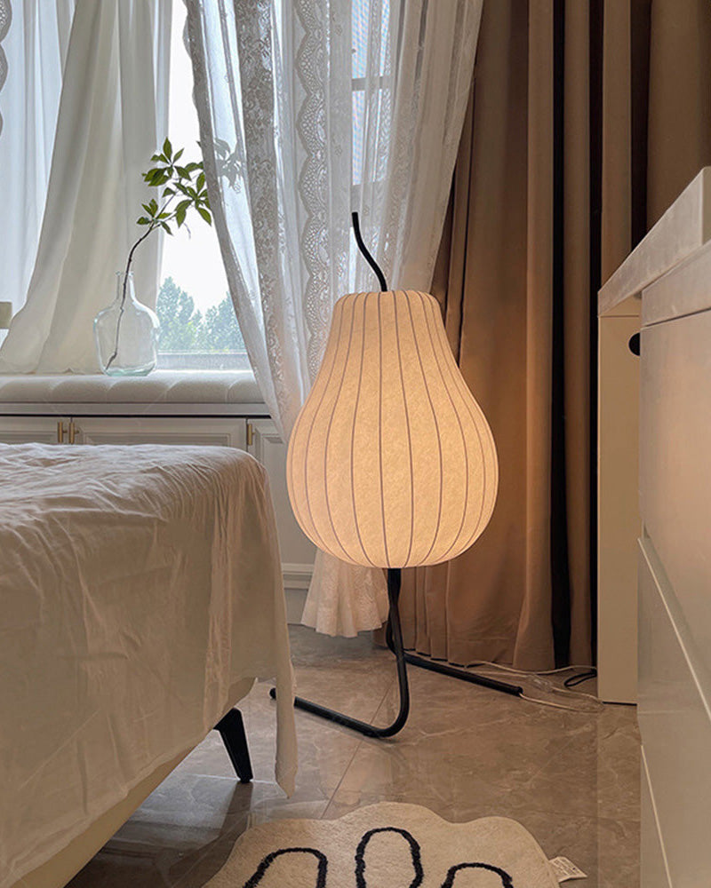 WOMO Pear Shaped Silk Floor Lamp - WM7126