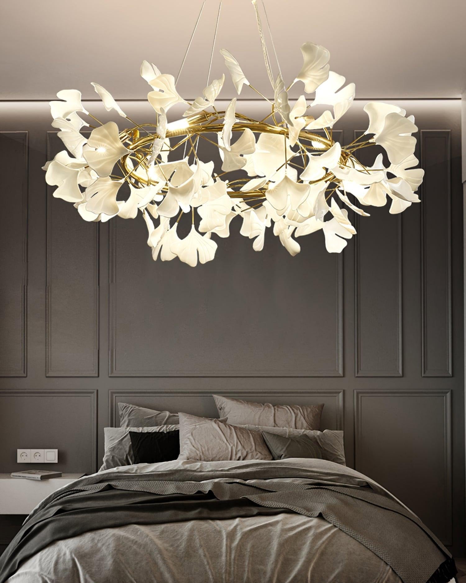 Lámpara de araña redonda WOMO Gingko WM2414