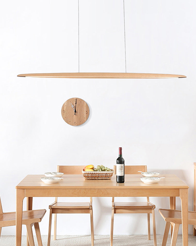 Lámpara colgante lineal LED de madera WOMO-WM2523