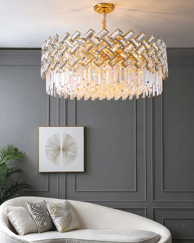 WOMO Hanging Lamps Round Crystal Shield-WM2190
