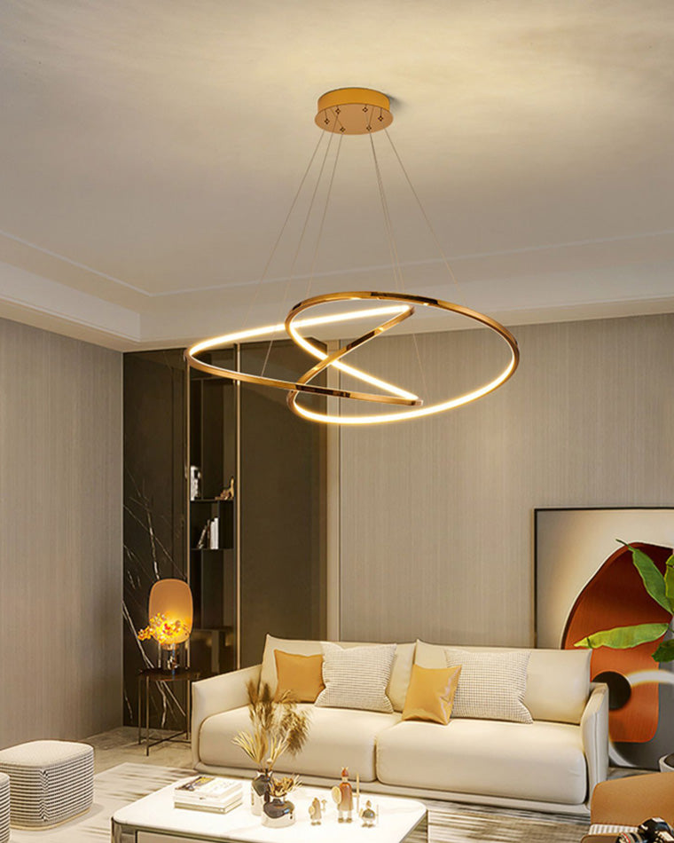 Lámpara de araña LED WOMO Swirl-WM2461