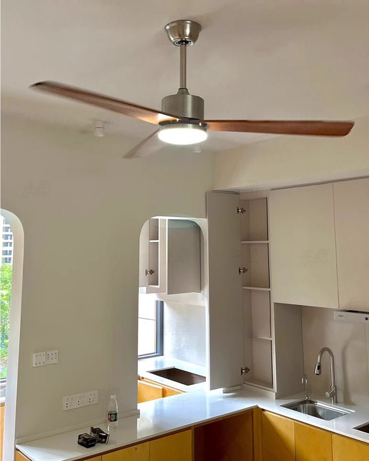 WOMO Ventiladores de techo con luz Moderno de Mid Century - WM5117