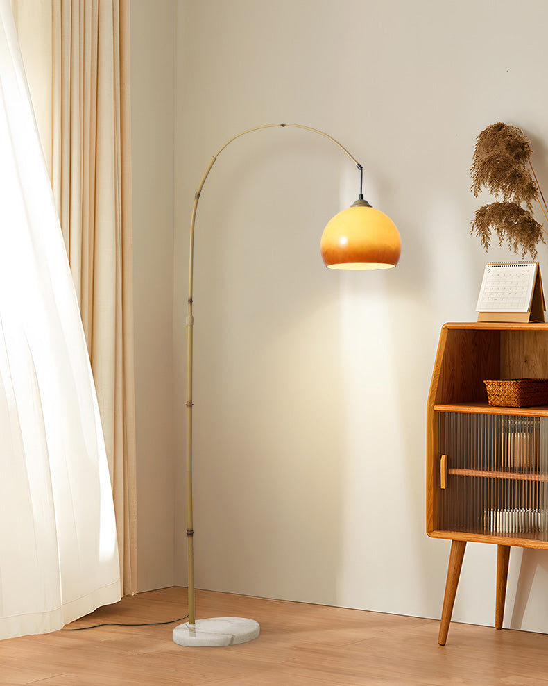 WOMO Arc Hanging Floor Lamp Bamboo - WM7133