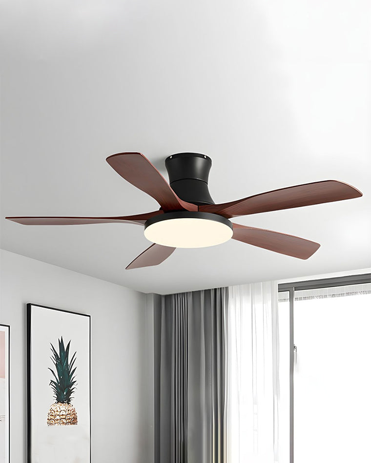 WOMO Ventiladores de techo con luz Moderna con 5 Aspas - WM5126