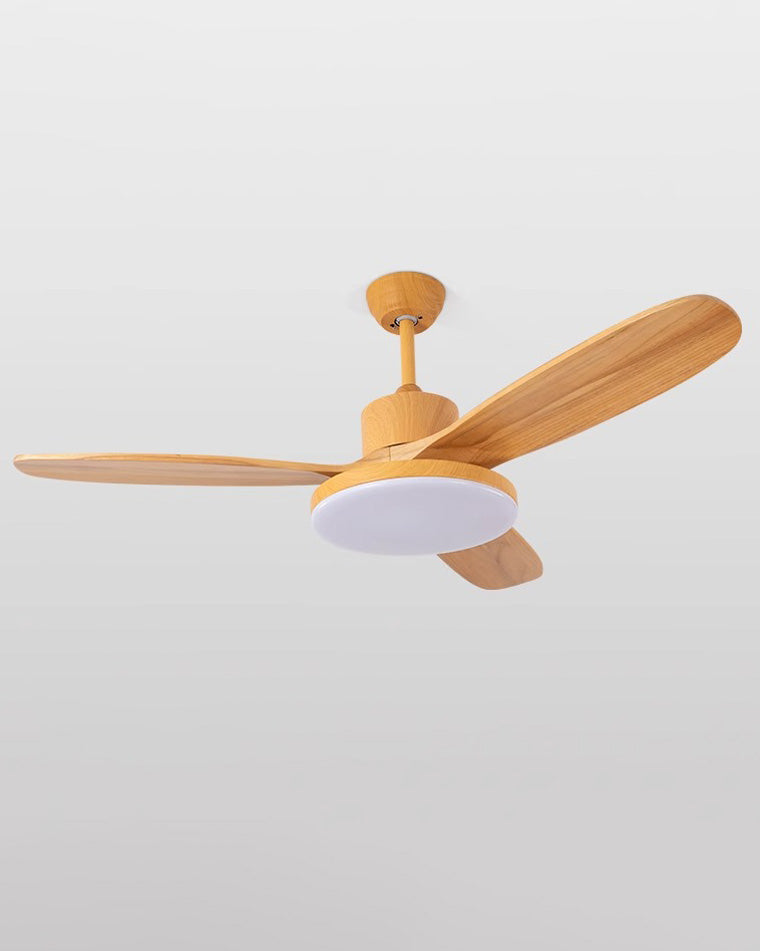 WOMO Ventiladores de techo con luz con 3 Aspas de Madera - WM5090