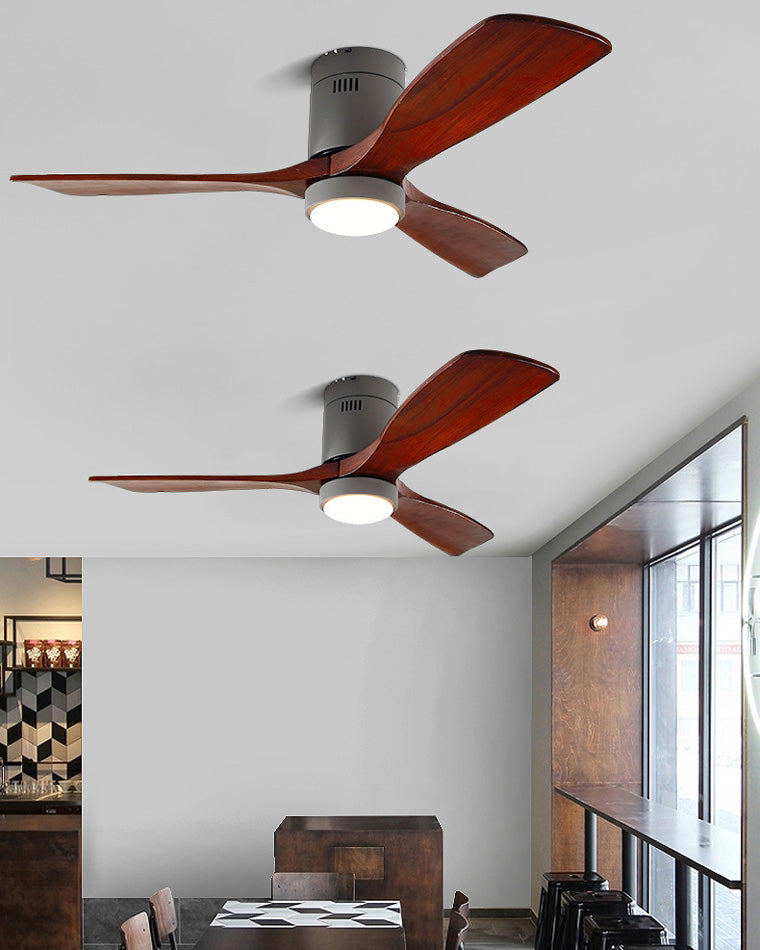 WOMO Ceiling Fans with Light Modern Mid-Century Hugger Type - WM5067