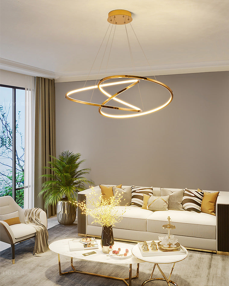Lámpara de araña LED WOMO Swirl-WM2461