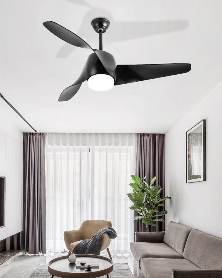 WOMO Ventiladores de techo con luz con Hélice - WM5015