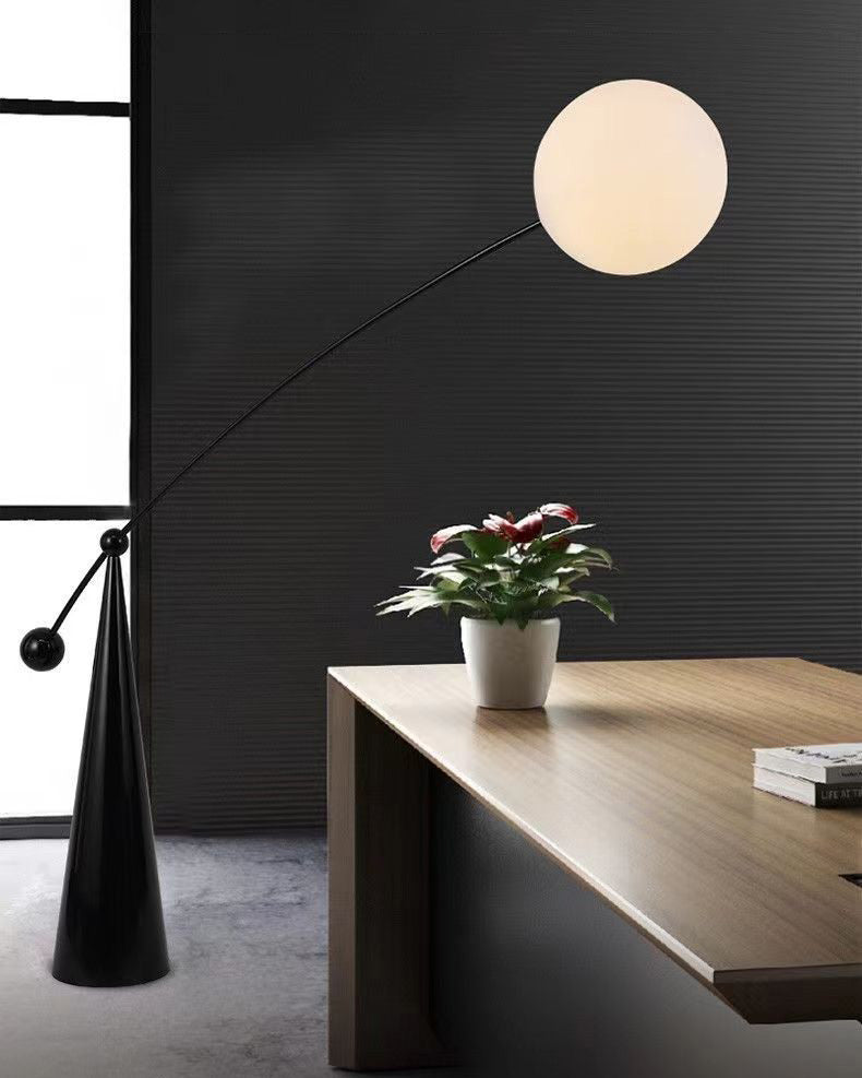 WOMO Cantilever Floor Lamp with Glass Globe - WM7129