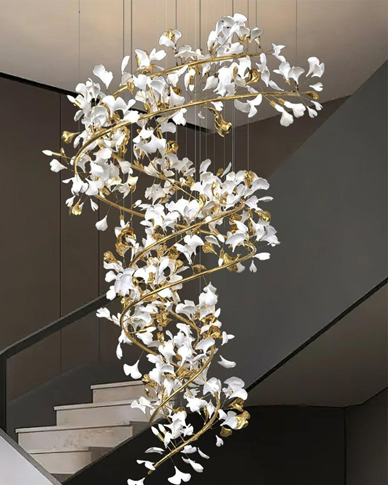 Lámpara de araña en espiral Gingko de WOMO-WM2423