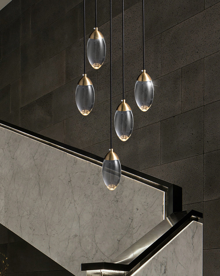 Lámpara colgante WOMO Crystal Raindrop-WM2732