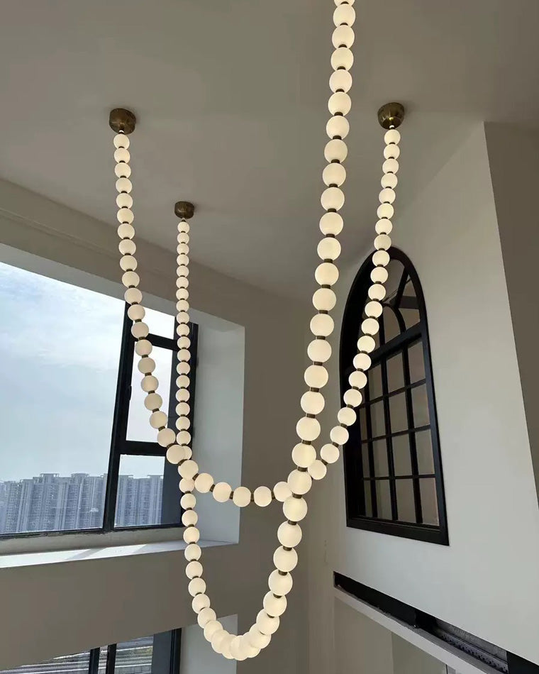 Lámpara de araña con collar WOMO X-Pearl-WM2799