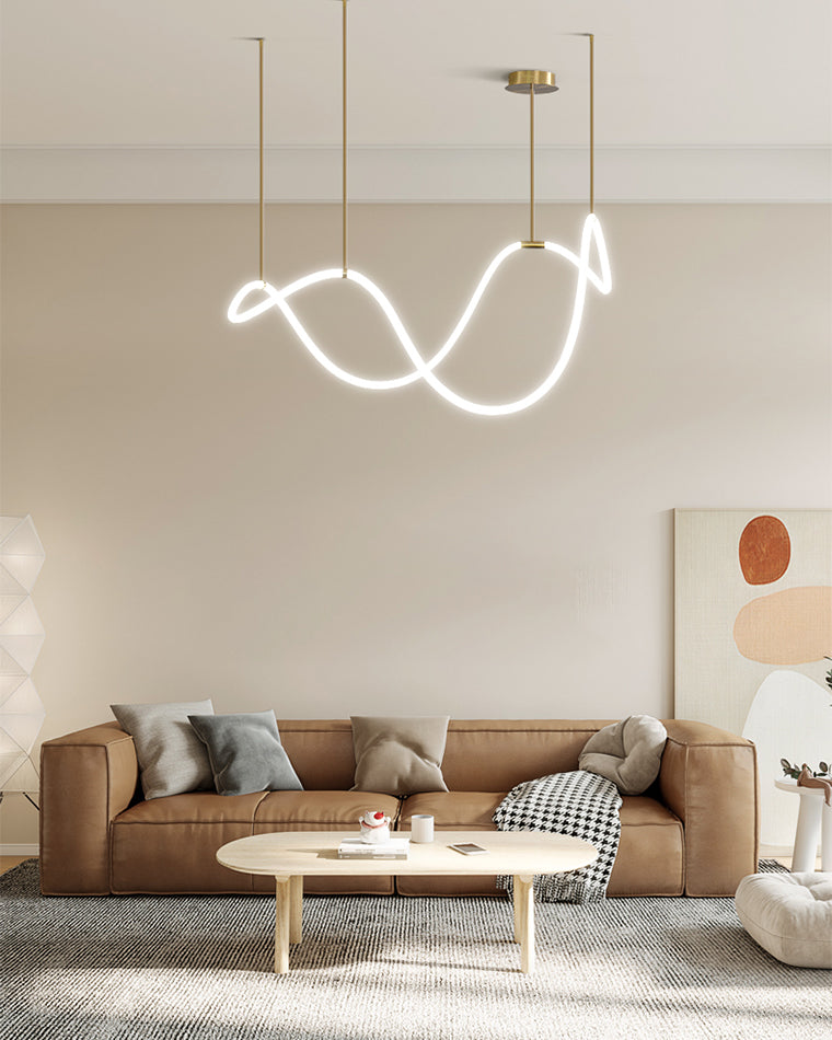 Lámpara de araña redonda LED WOMO con cuerda - WM2781