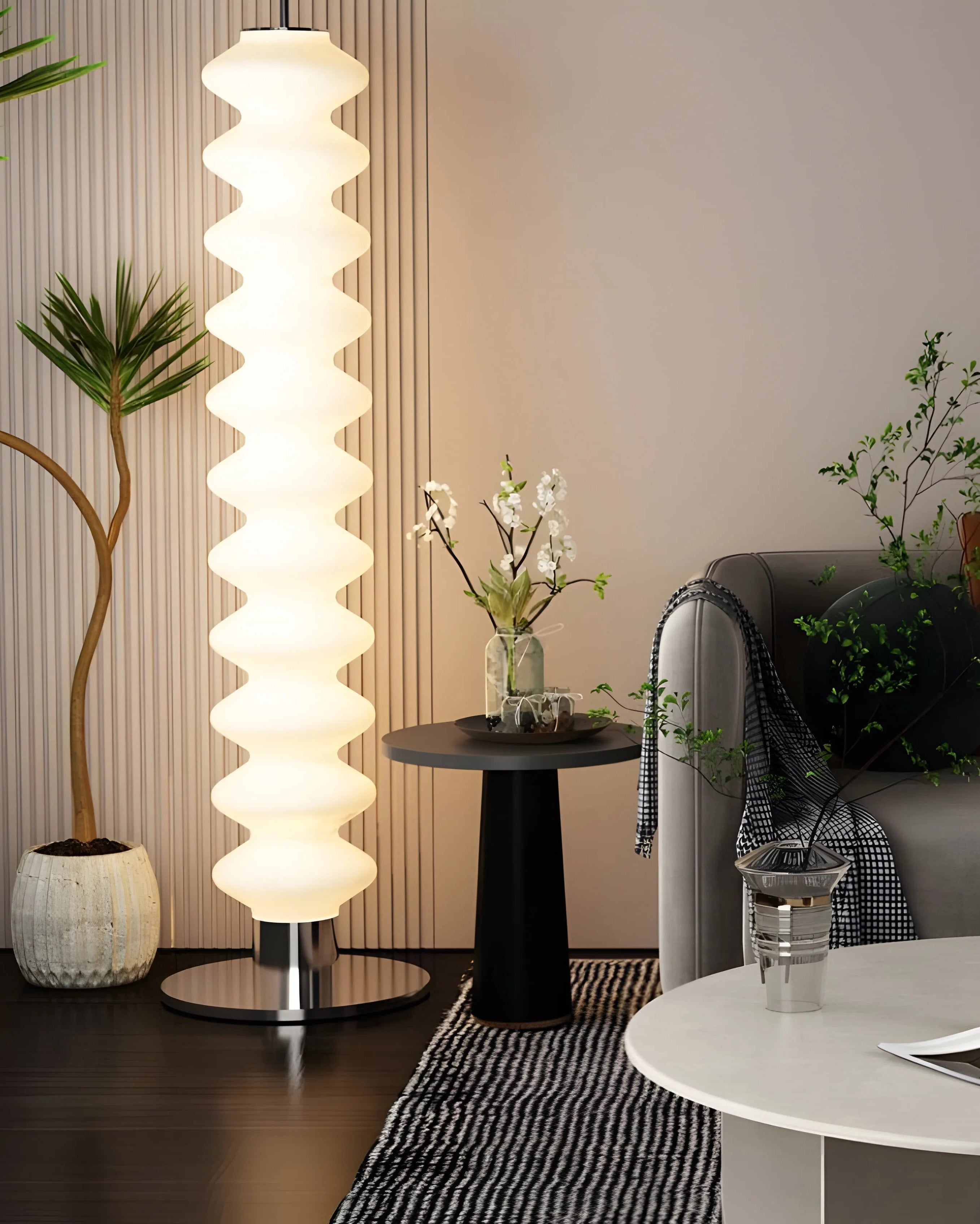 WOMO Stacked Crystal Ball Floor Lamp - WM7127