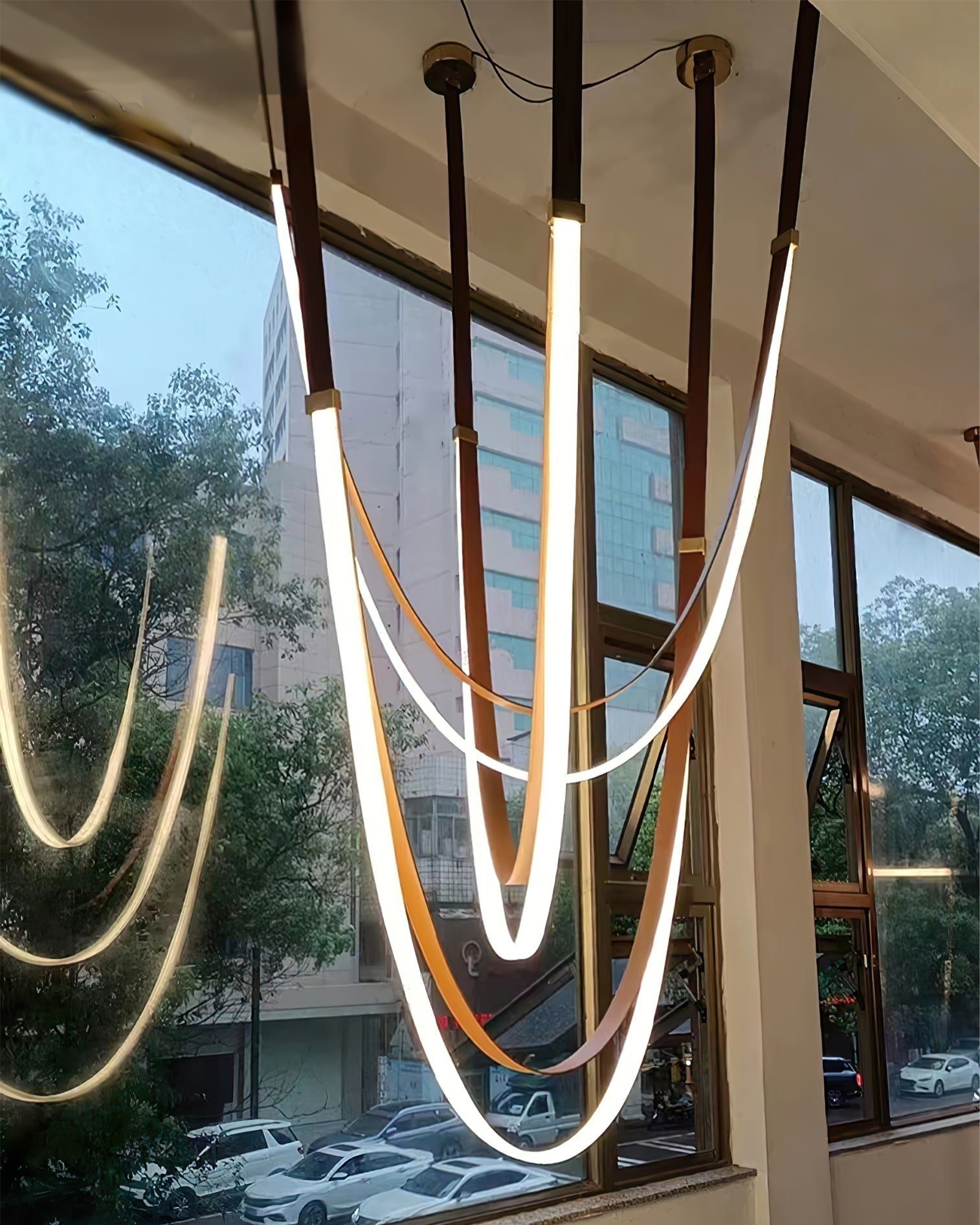WOMO Leather Ribbon Chandelier - WM2908