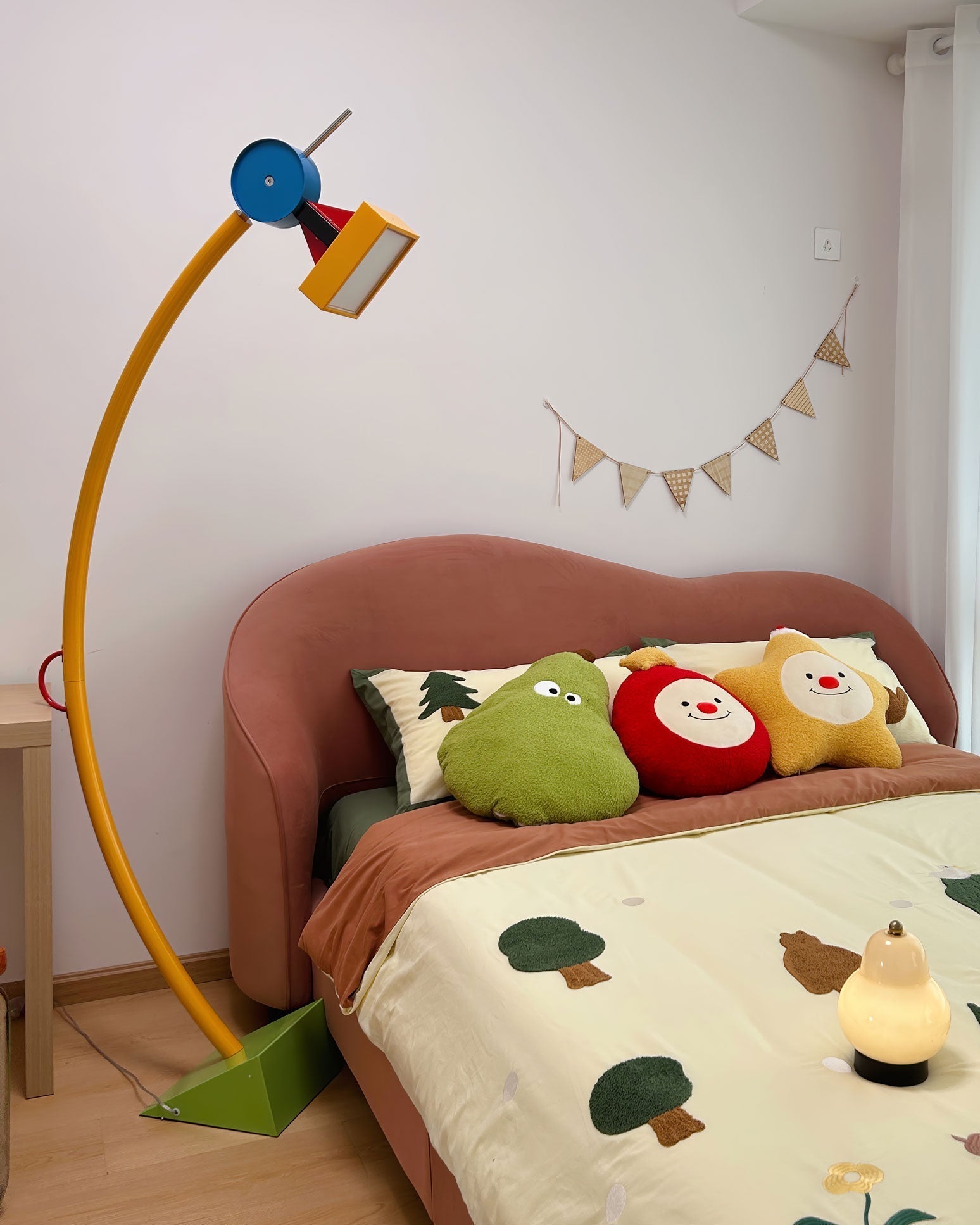 WOMO Lámpara de pie de arco multicolor - WM7104