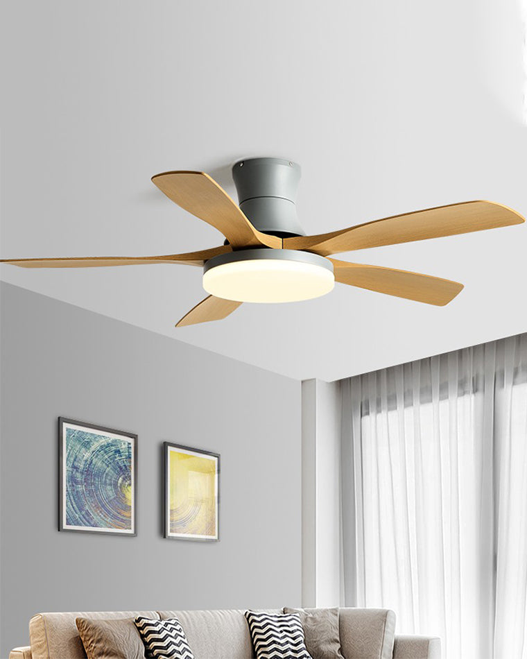 WOMO Ventiladores de techo con luz Moderna con 5 Aspas - WM5126