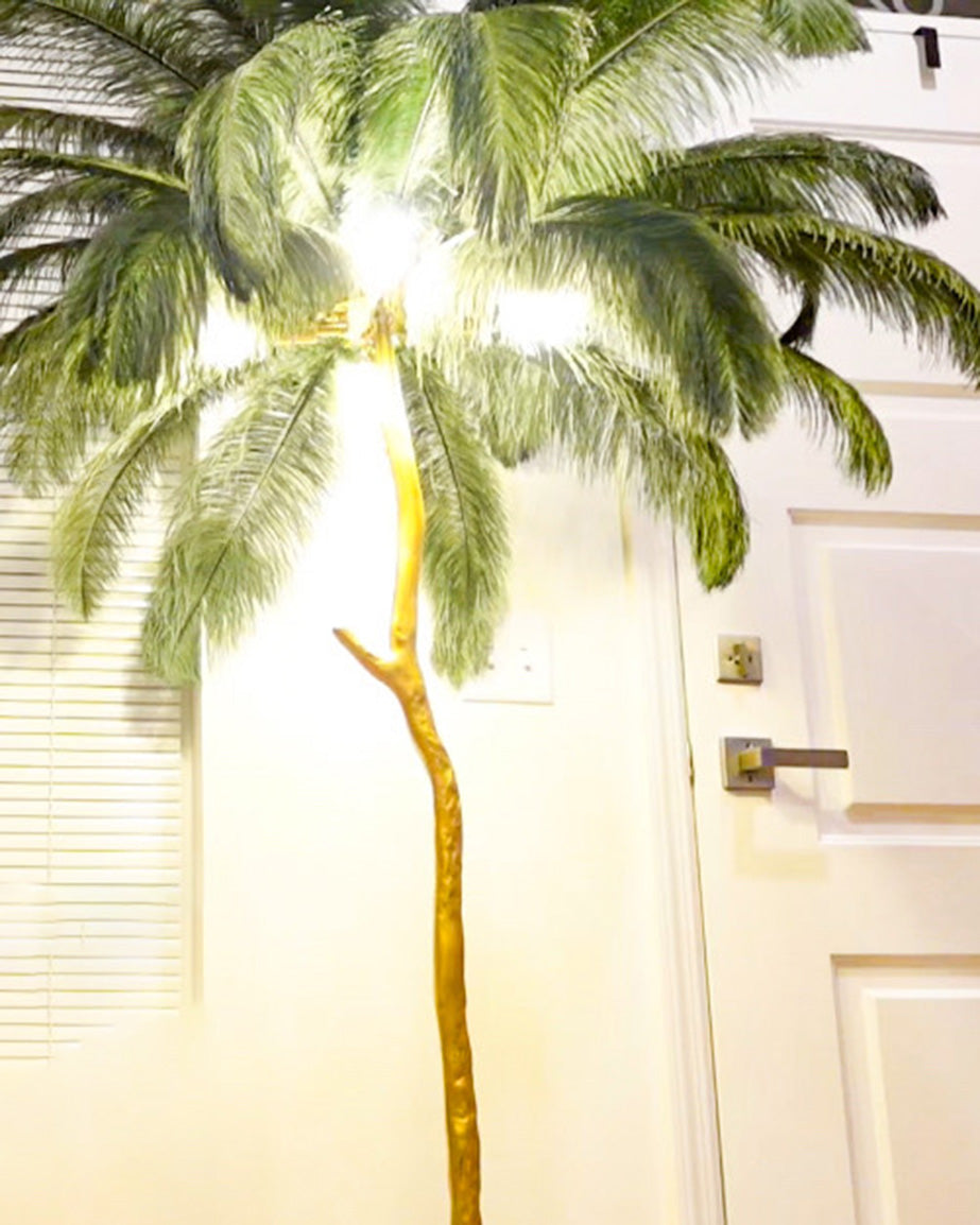 WOMO Lámpara de pie Feather Palm Tree - WM7000