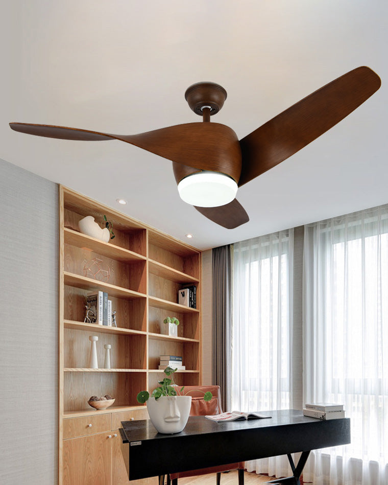 WOMO Ventiladores de techo con luz con Hélice - WM5015