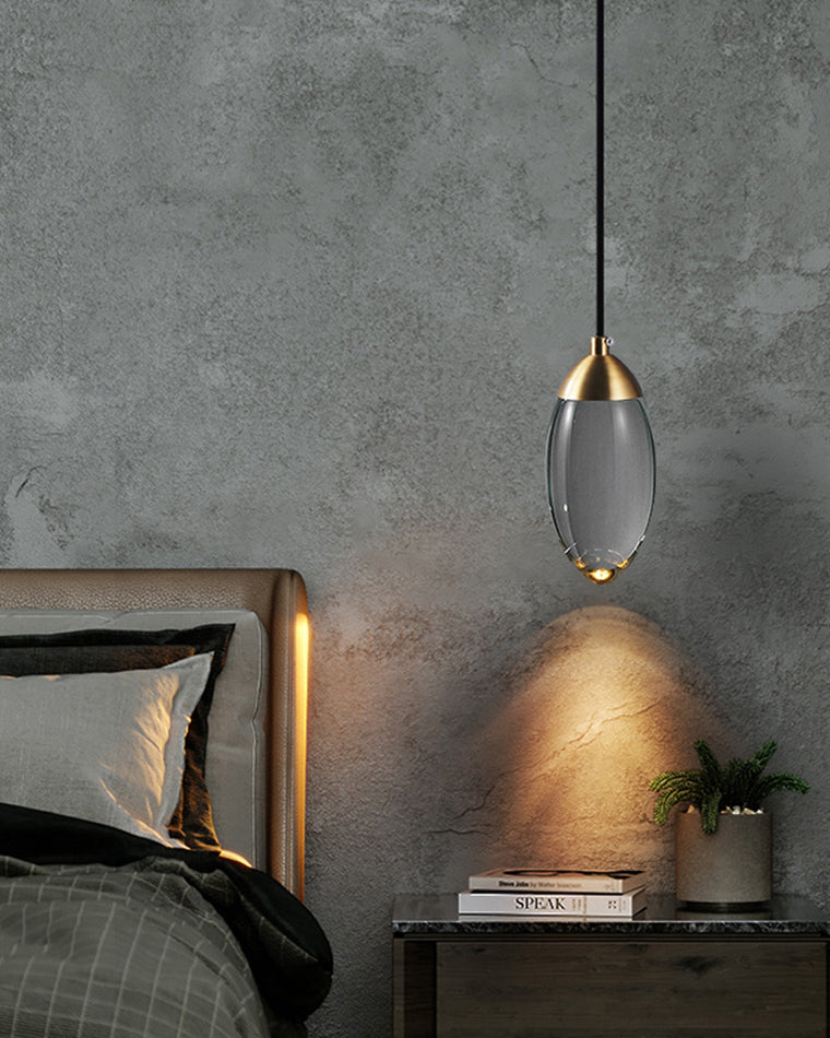 Lámpara colgante WOMO Crystal Raindrop-WM2732
