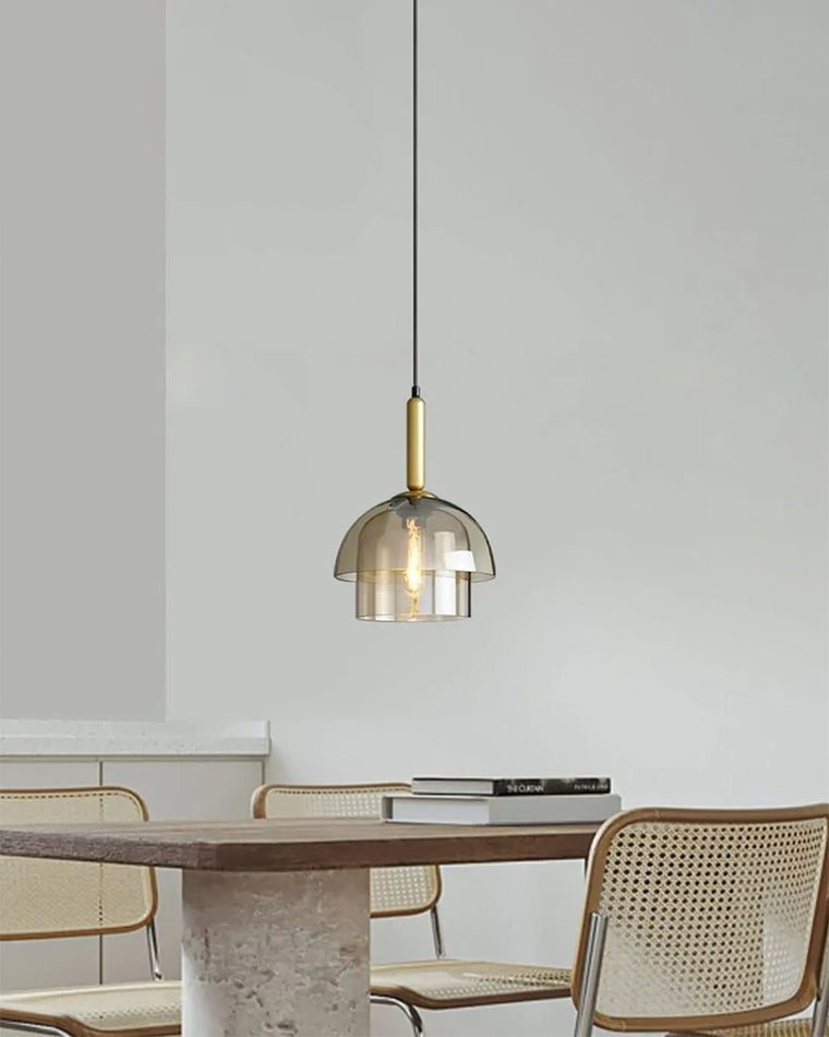 Lámpara colgante WOMO de cristal con forma de campana - WM2789