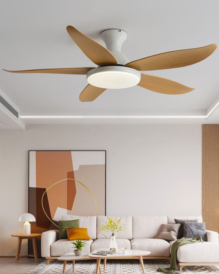 WOMO Ventiladores de techo con luz Moderna Perfil Bajo - WM5062
