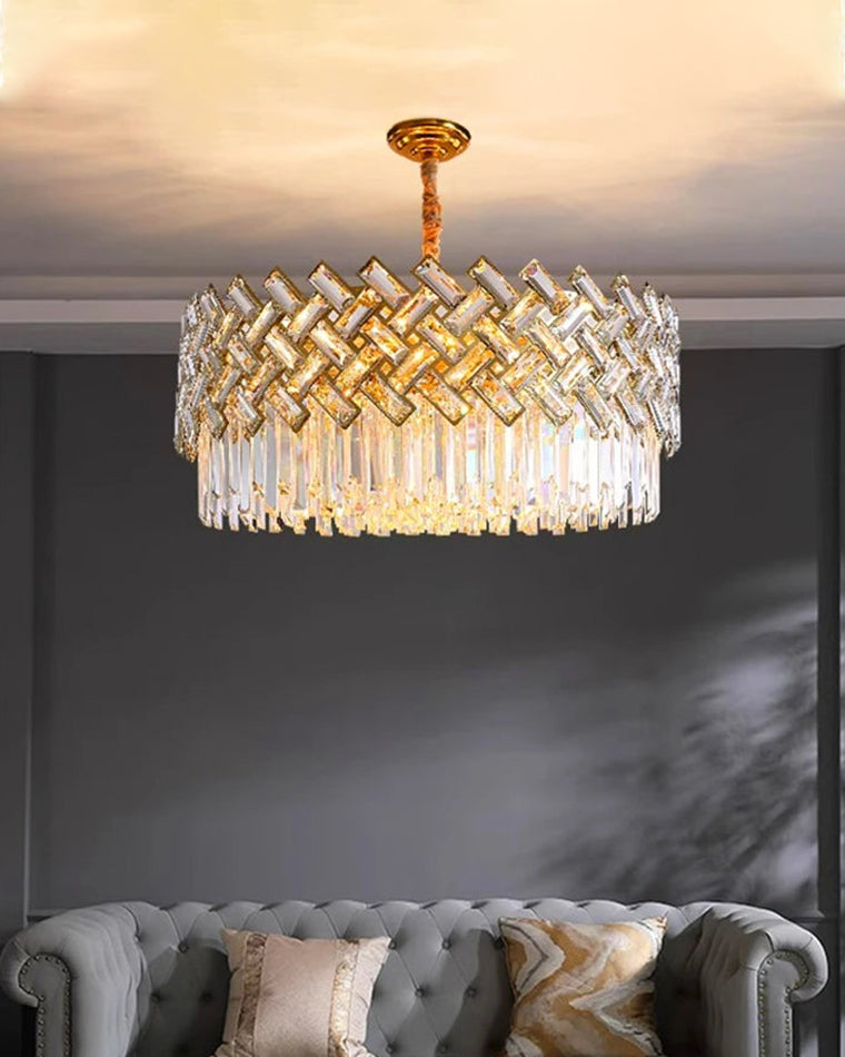 WOMO Hanging Lamps Round Crystal Shield-WM2190