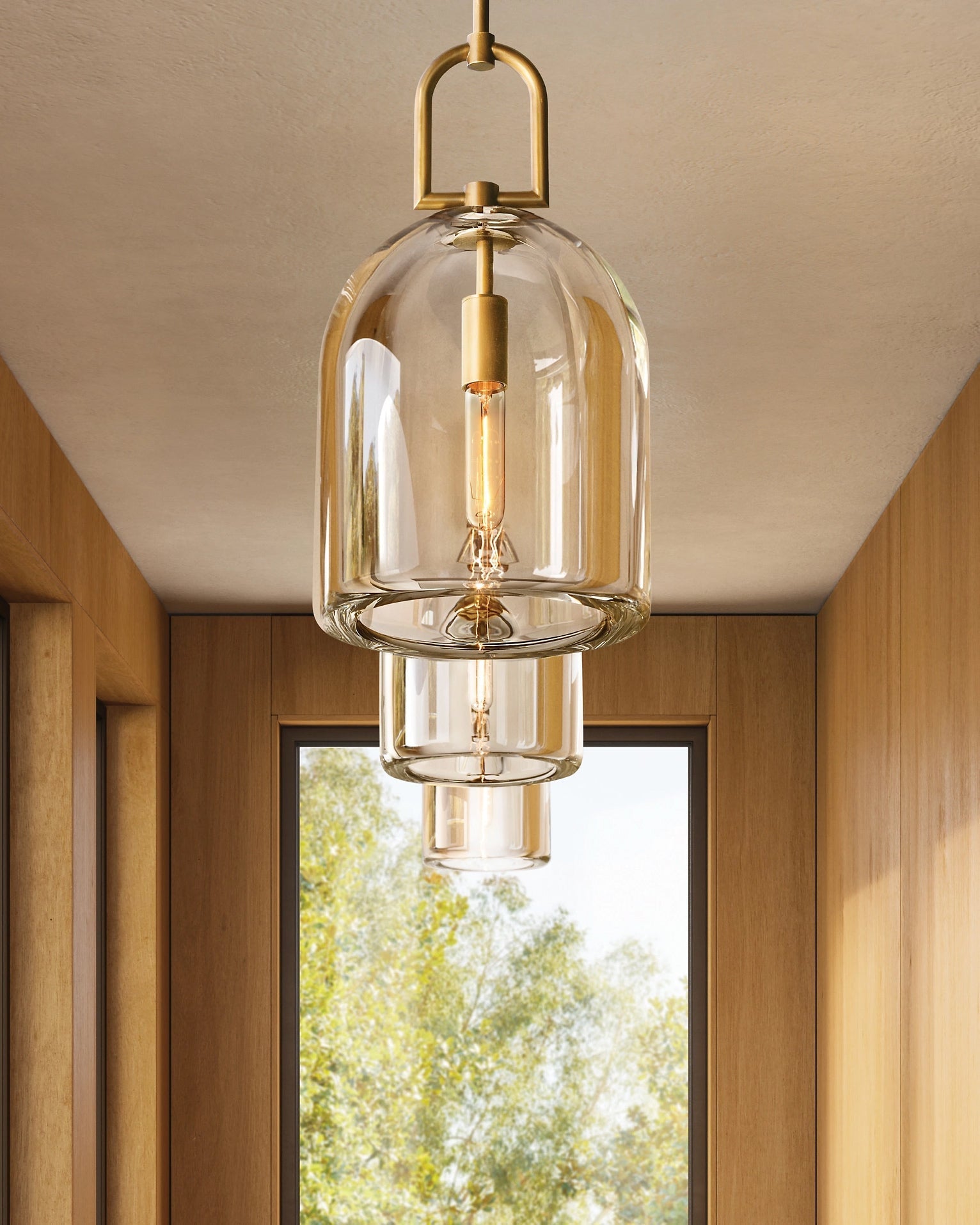 Lámpara colgante de cristal moderna WOMO-WM2898