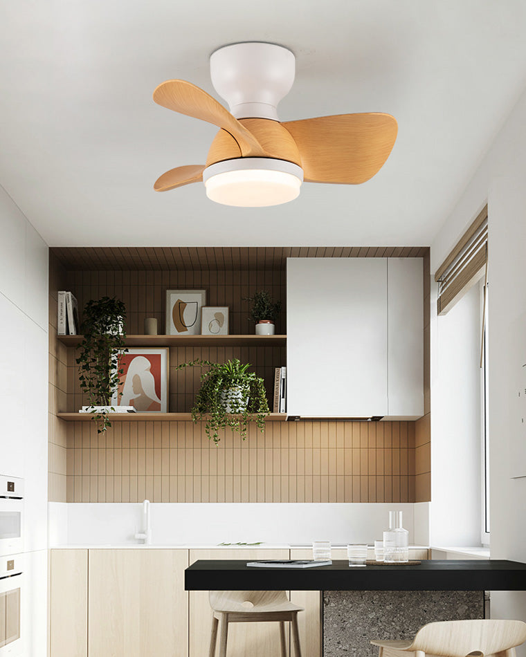 WOMO Ventiladores de techo con luz Pequeña Empotrada - WM5114