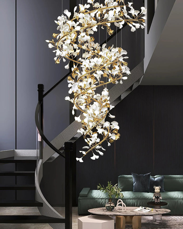 Lámpara de araña en espiral Gingko de WOMO-WM2423