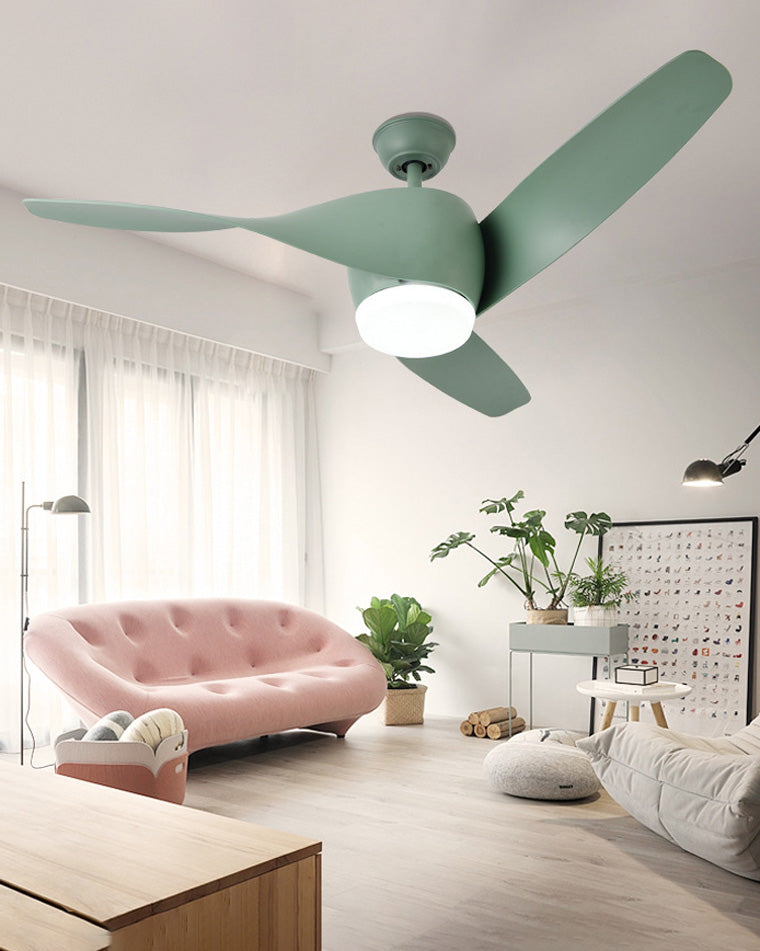 WOMO Ventiladores de techo con luz con Hélice - WM5015