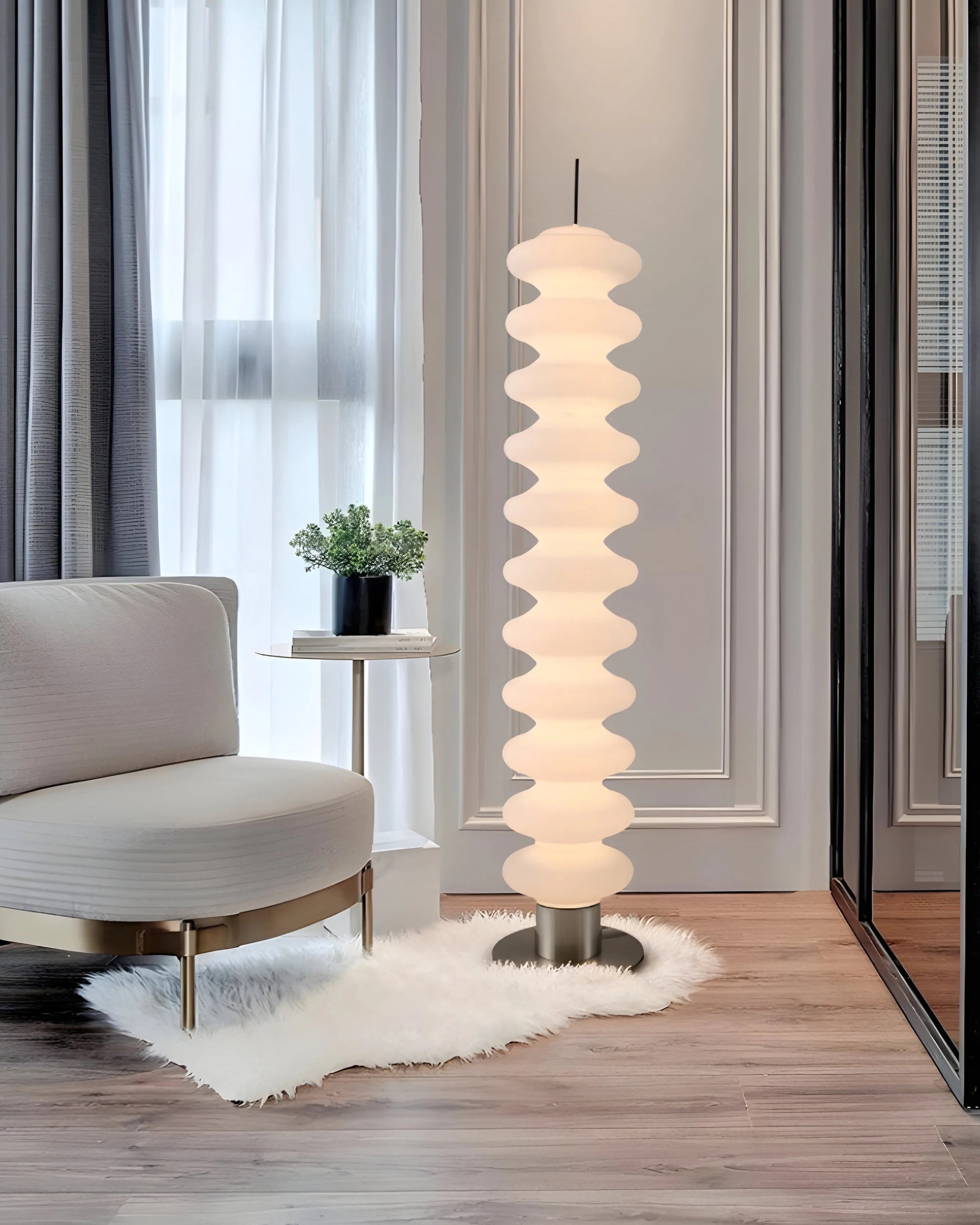 WOMO Stacked Crystal Ball Floor Lamp - WM7127