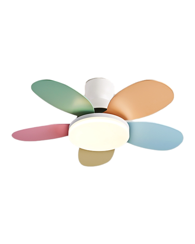 WOMO Scandinavian Wood Ceiling Fans with Light - WM5004
