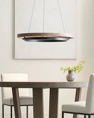 WOMO Lámparas Colgantes LED Circular de Madera - WM2492