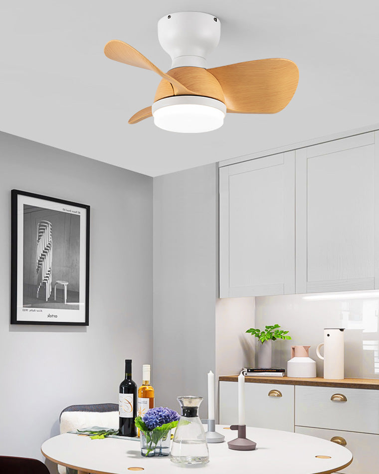 WOMO Ventiladores de techo con luz Pequeña Empotrada - WM5114