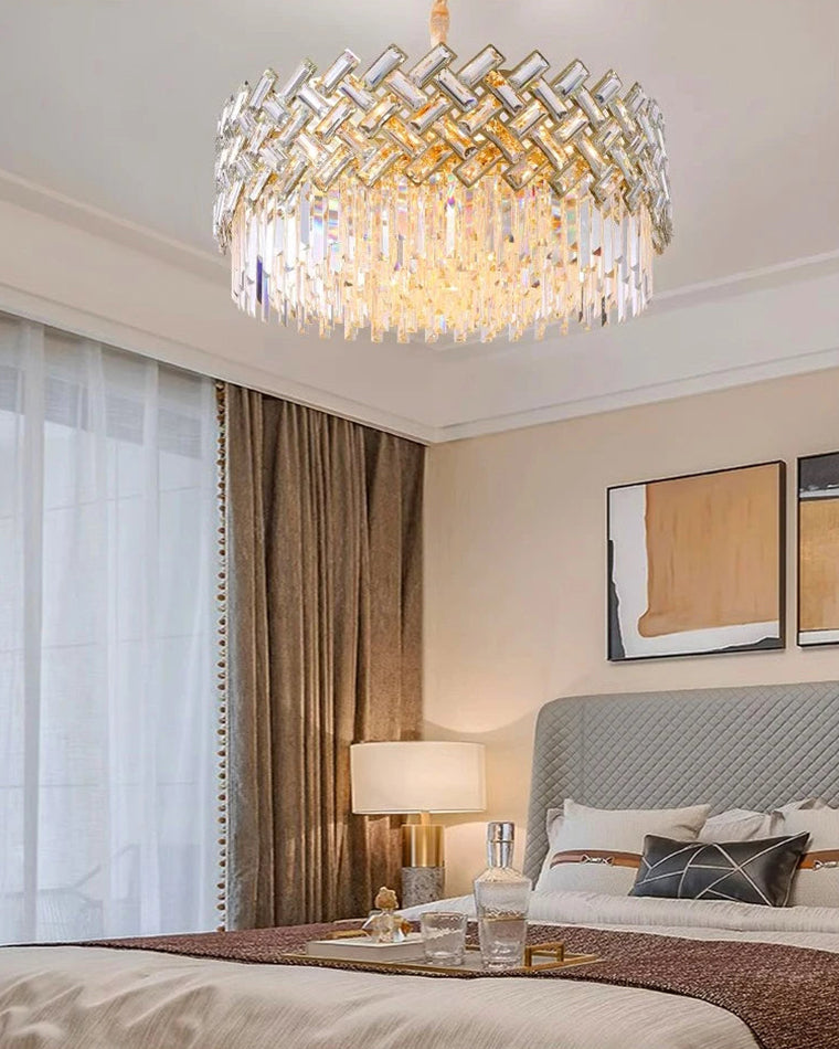 WOMO Hanging Lamps Round Crystal Shield-WM2190