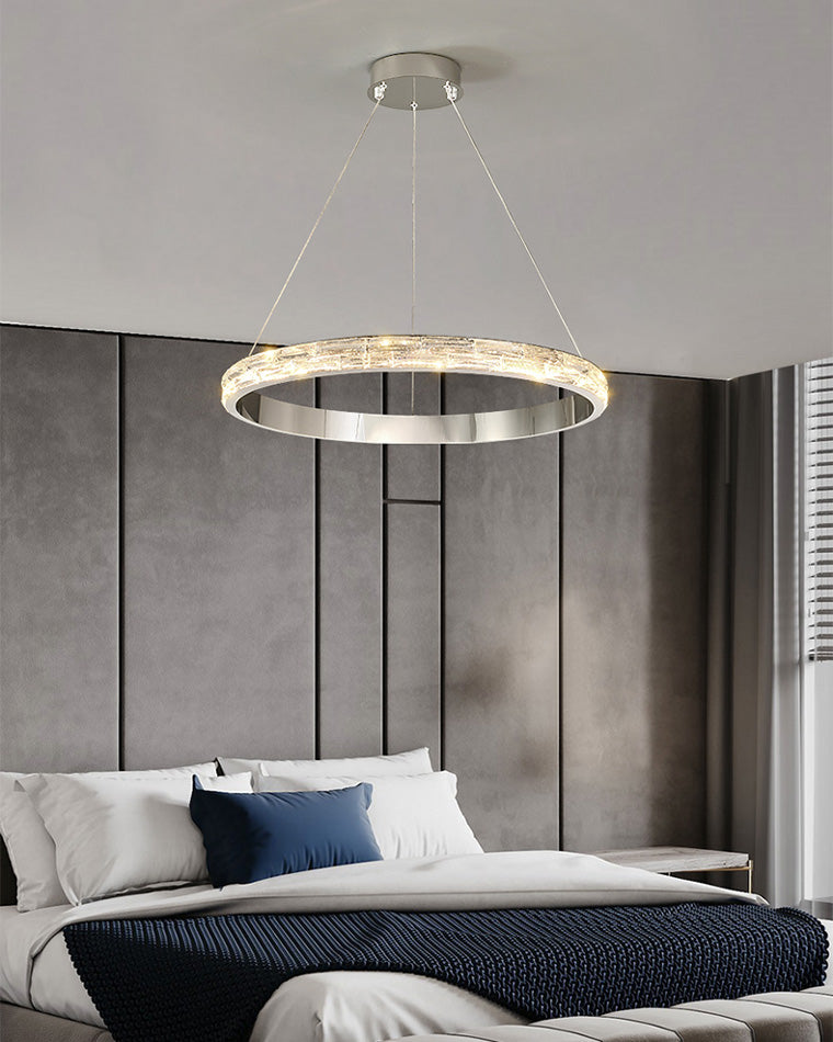 WOMO Lámparas Colgantes LED de Cristal Circular Escalonado - WM2491b