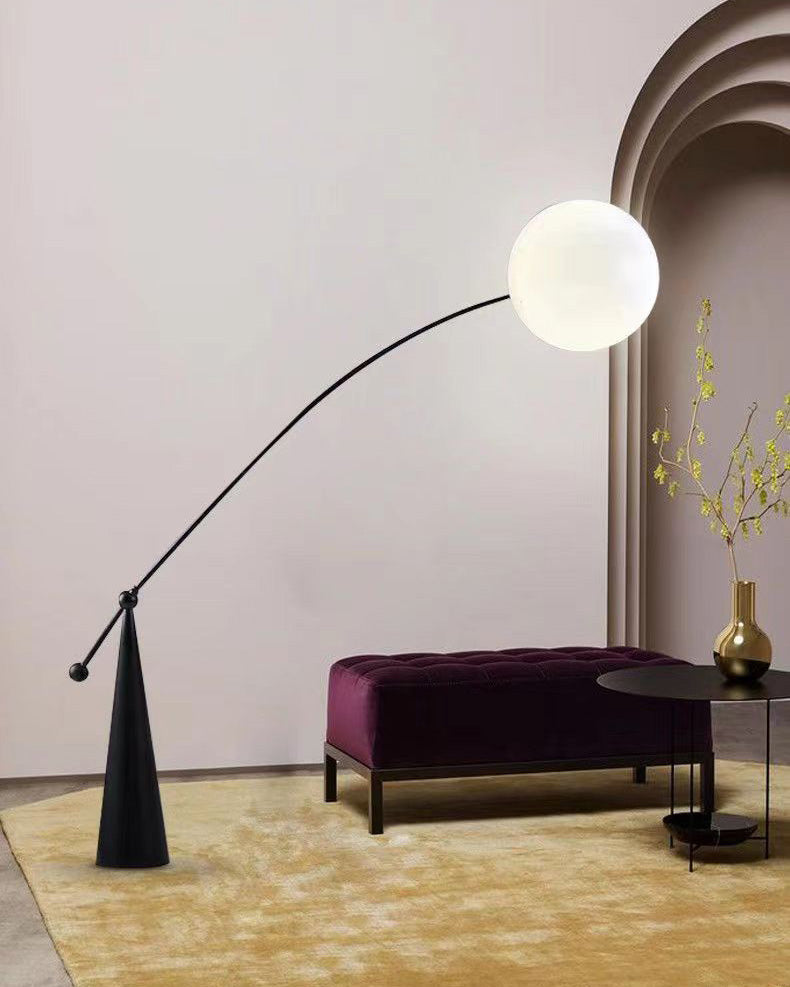 WOMO Cantilever Floor Lamp with Glass Globe - WM7129
