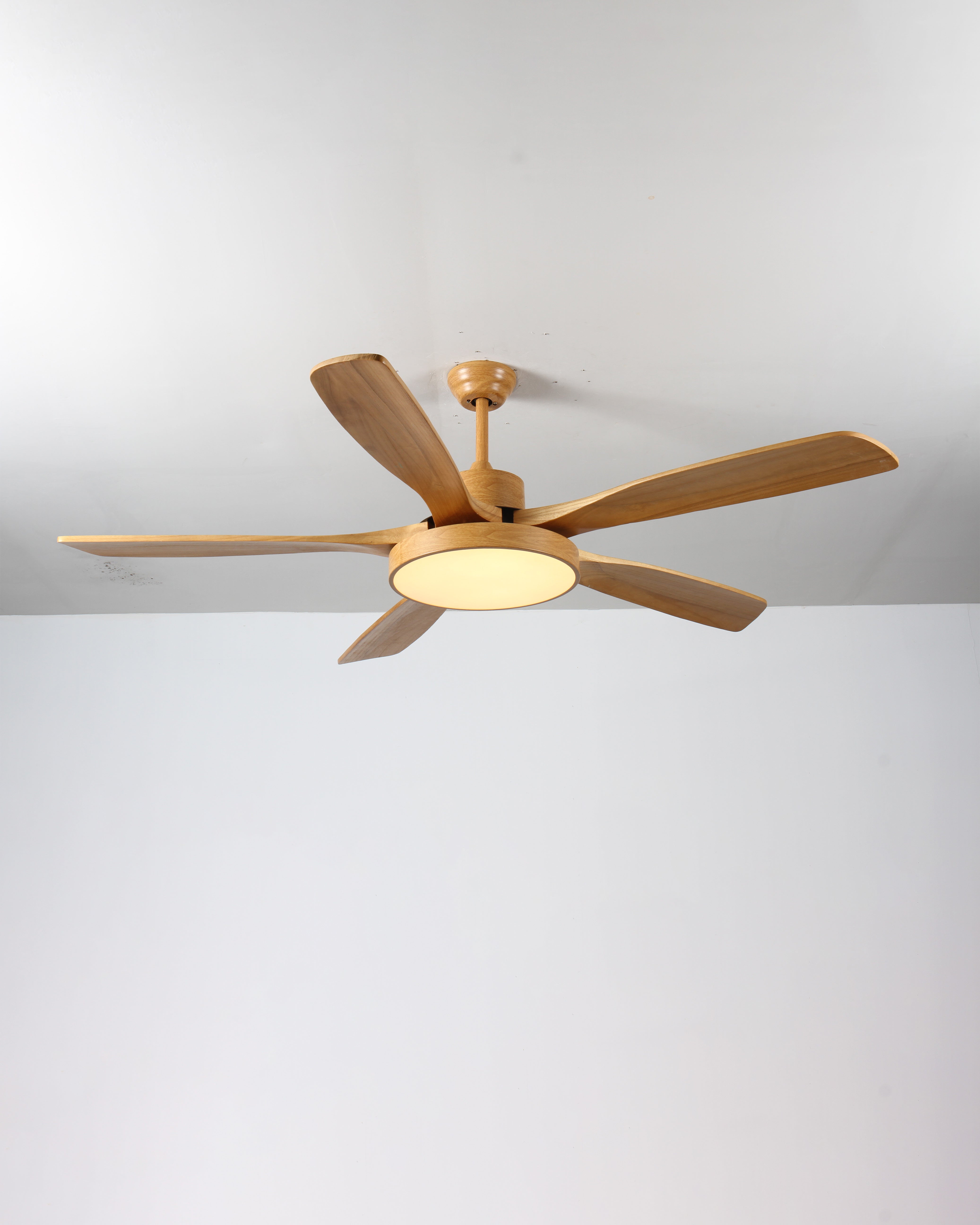 WOMO Ventiladores de techo con luz Reversible Escandinavo - WM5002