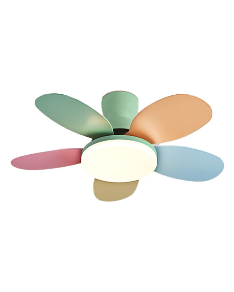 WOMO Scandinavian Wood Ceiling Fans with Light - WM5004