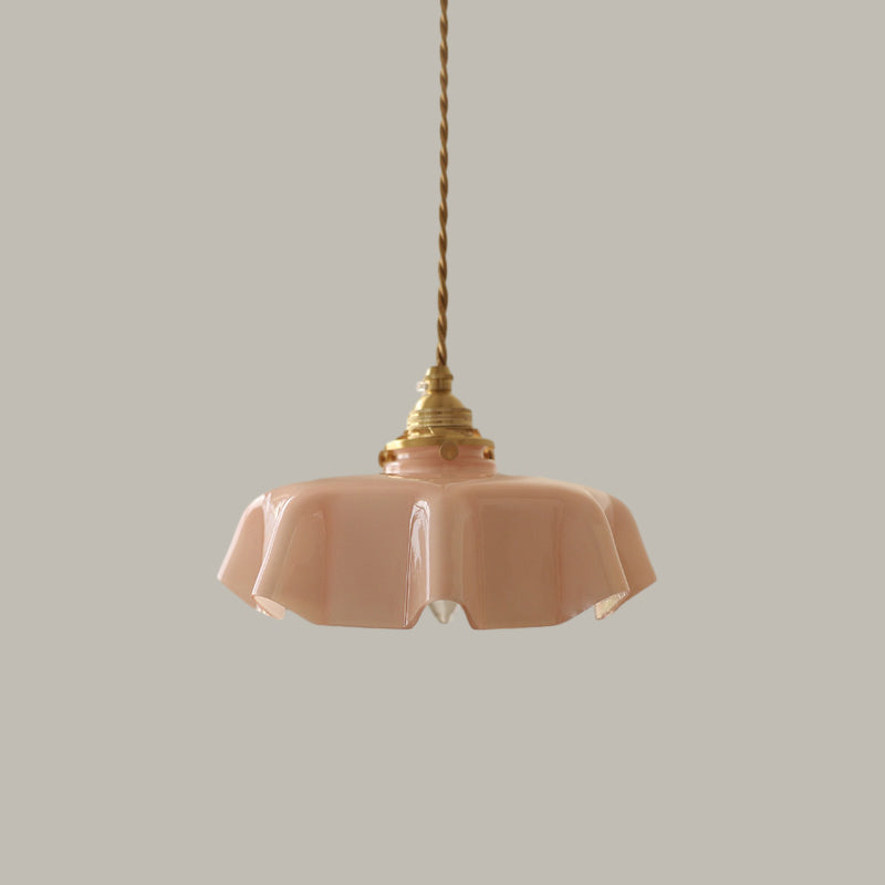 WOMO Lámparas Colgantes de Cristal Retro Colorida/Rosa-WM2084