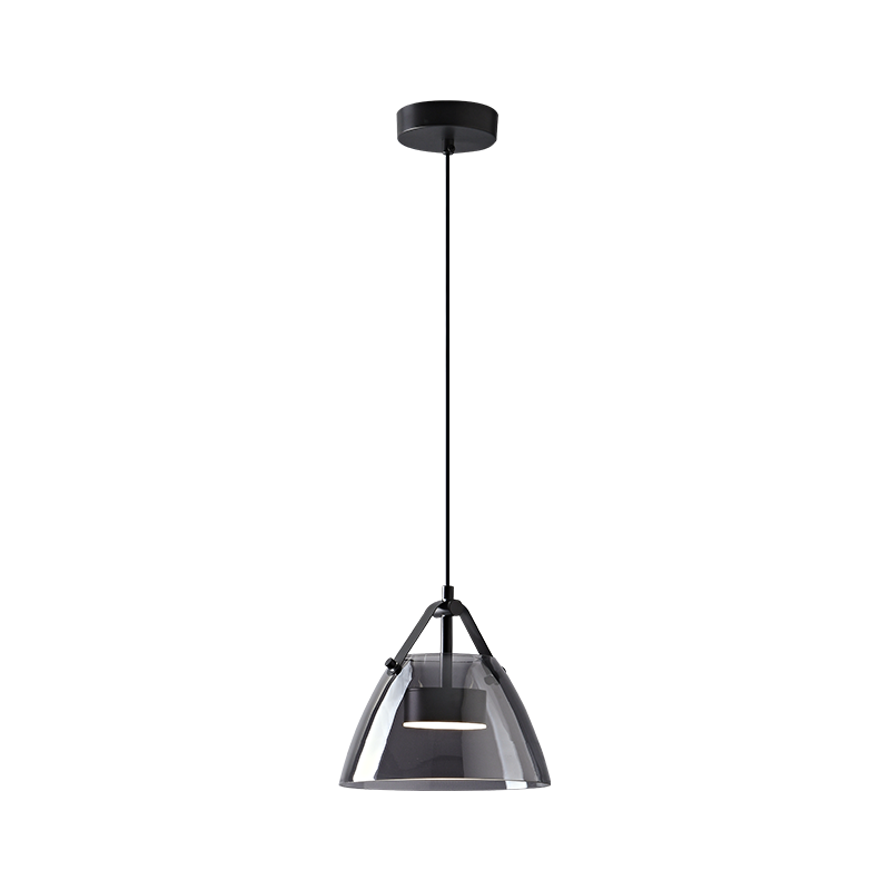 Lámpara colgante WOMO de 3 luces con cristal ahumado - WM2238