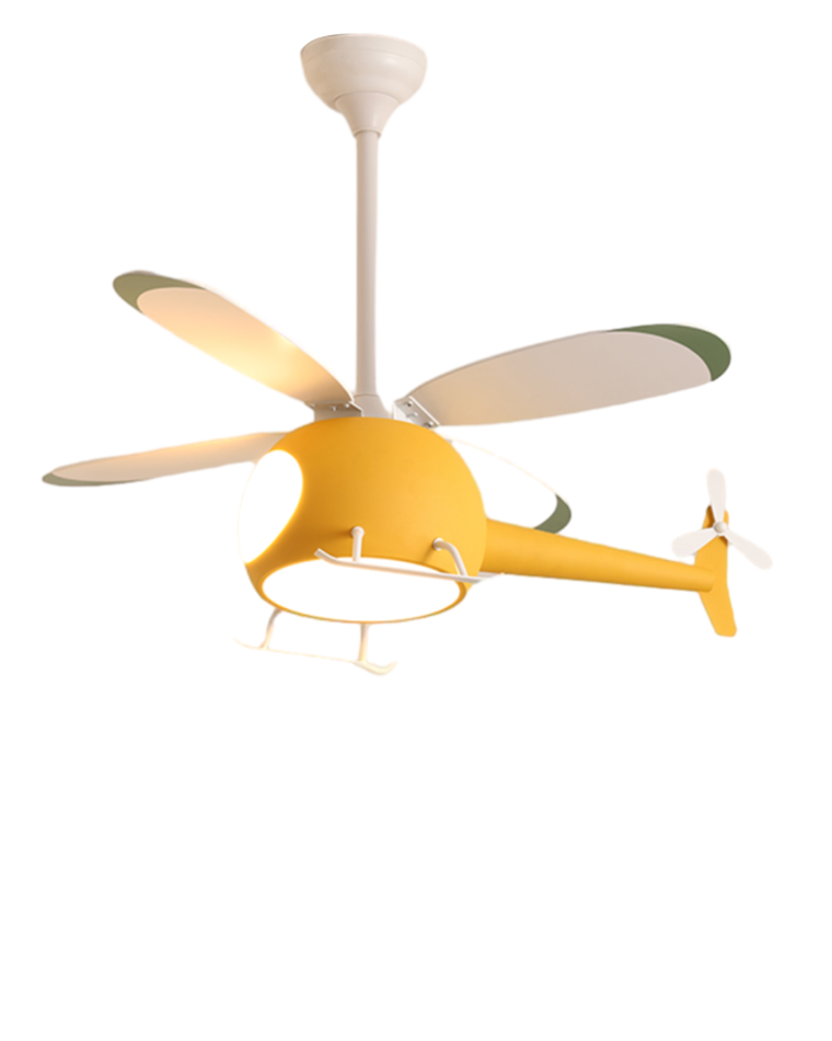 WOMO Ventiladores de techo con luz Avión para Niños - WM5007