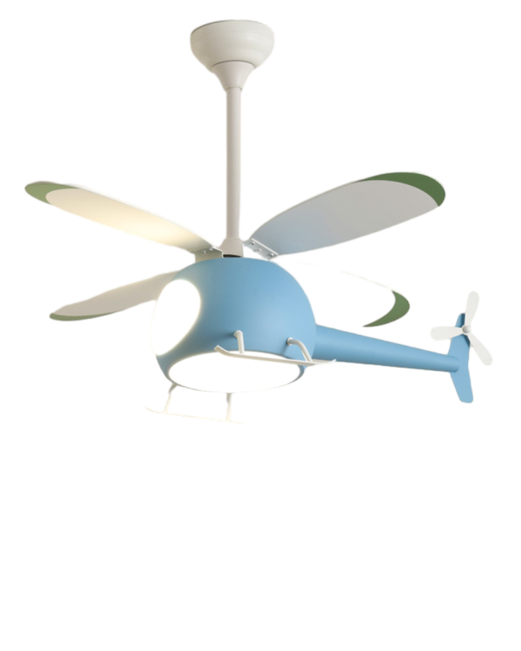 WOMO Ventiladores de techo con luz Avión para Niños - WM5007