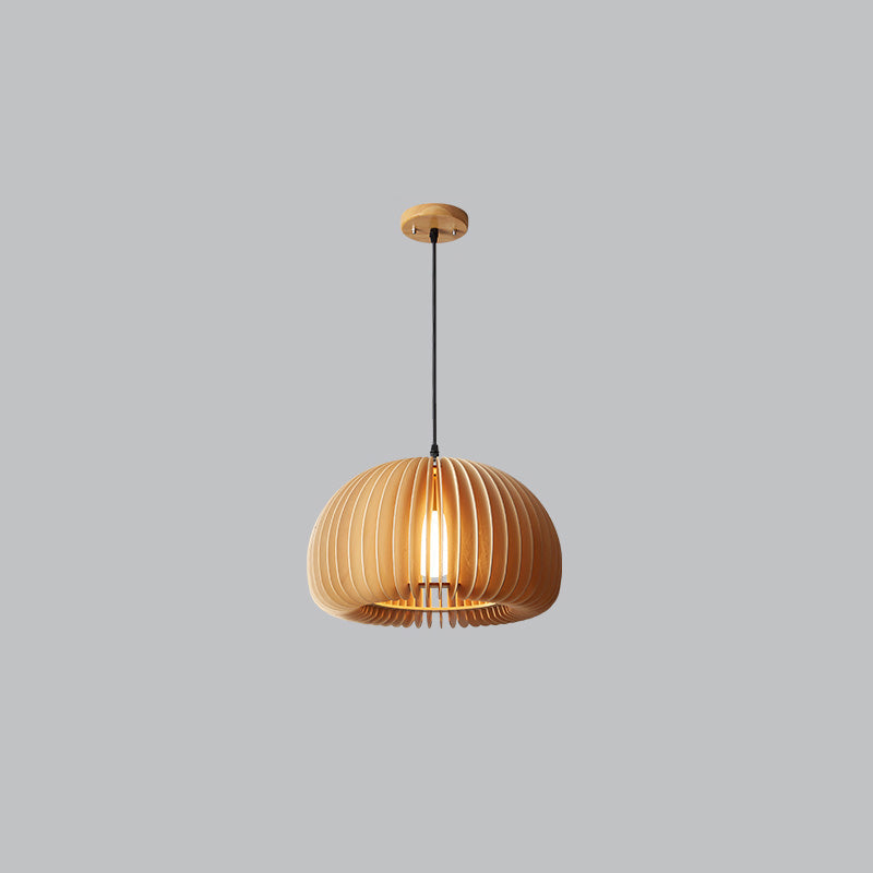 WOMO Lámparas Colgantes de Madera con Calabaza-WM2105